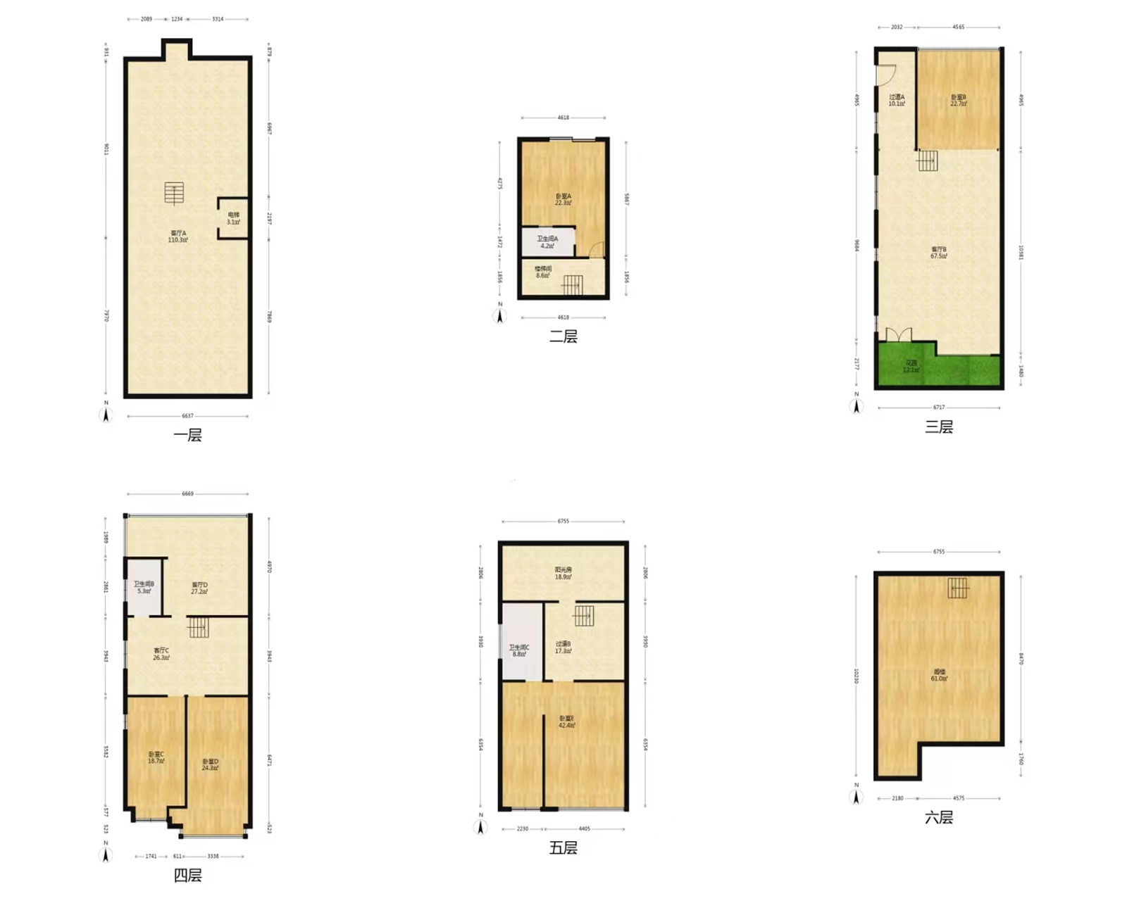 帝奥世伦名郡 4室2厅3卫 374.28m&sup2;