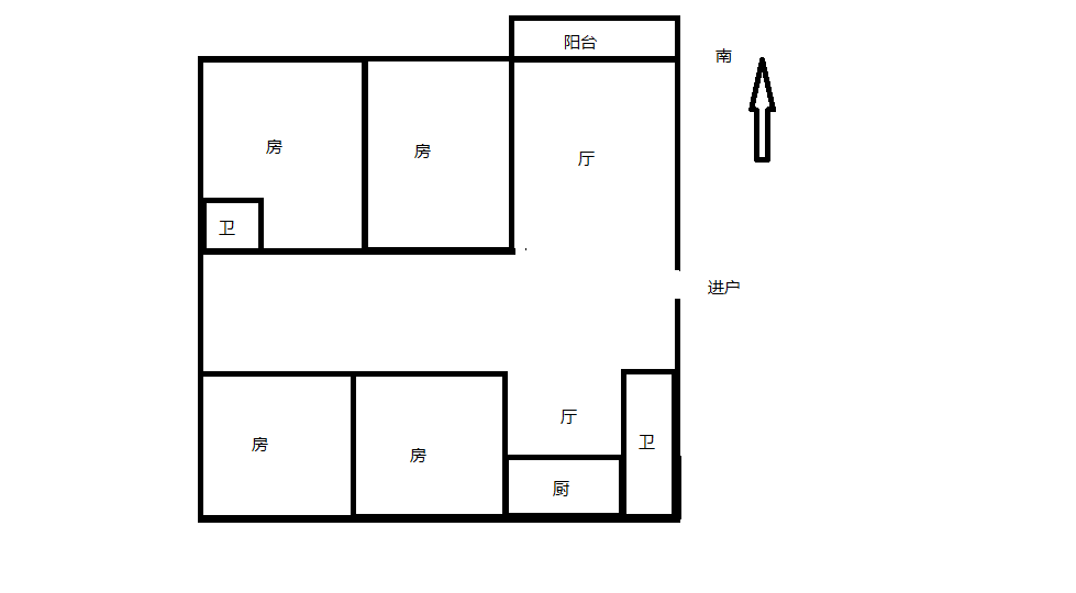 南川园小区 4室2厅2卫 149.00m&sup2;