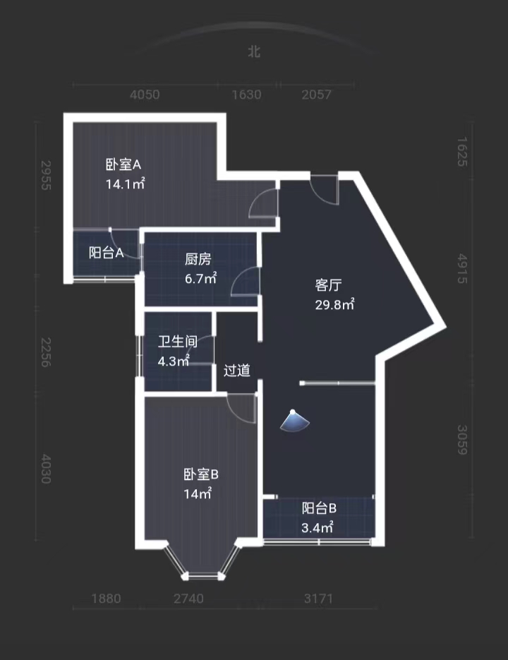华能苑 3室2厅1卫 106.00m&sup2;