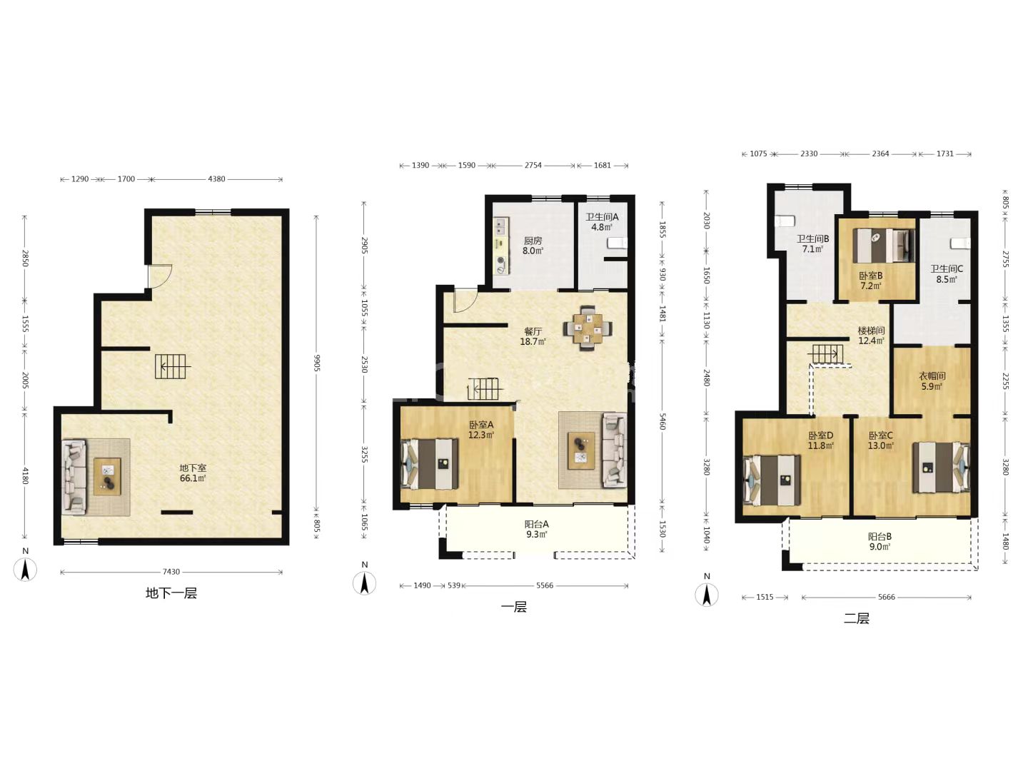 绿城湖境和庐 4室2厅2卫 218m&sup2;