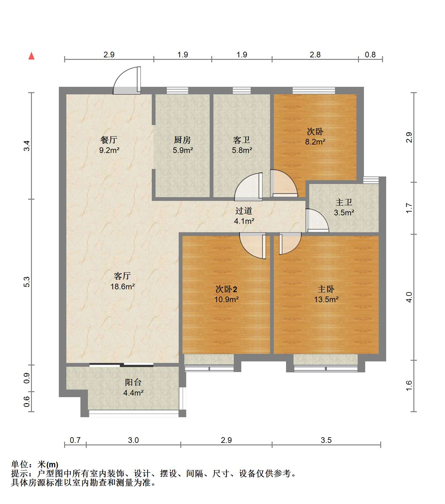 保利香槟国际 3室2厅1卫 118.00m&sup2;