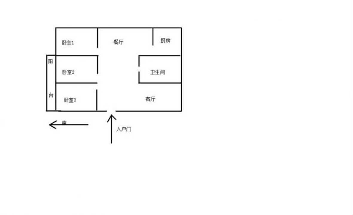 海港新村 3室2厅1卫 113.6m&sup2;