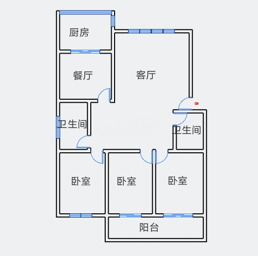 森大蒂花苑 3室2厅2卫 132m&sup2;