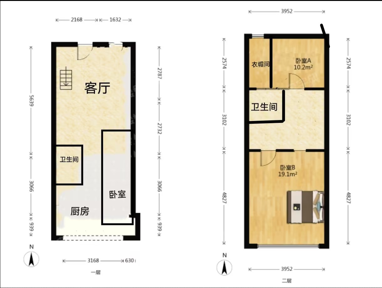 北城一品 1室1厅1卫 86.00m&sup2;