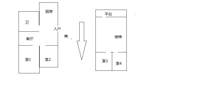 百花军宅苑 4室2厅1卫 75m&sup2;