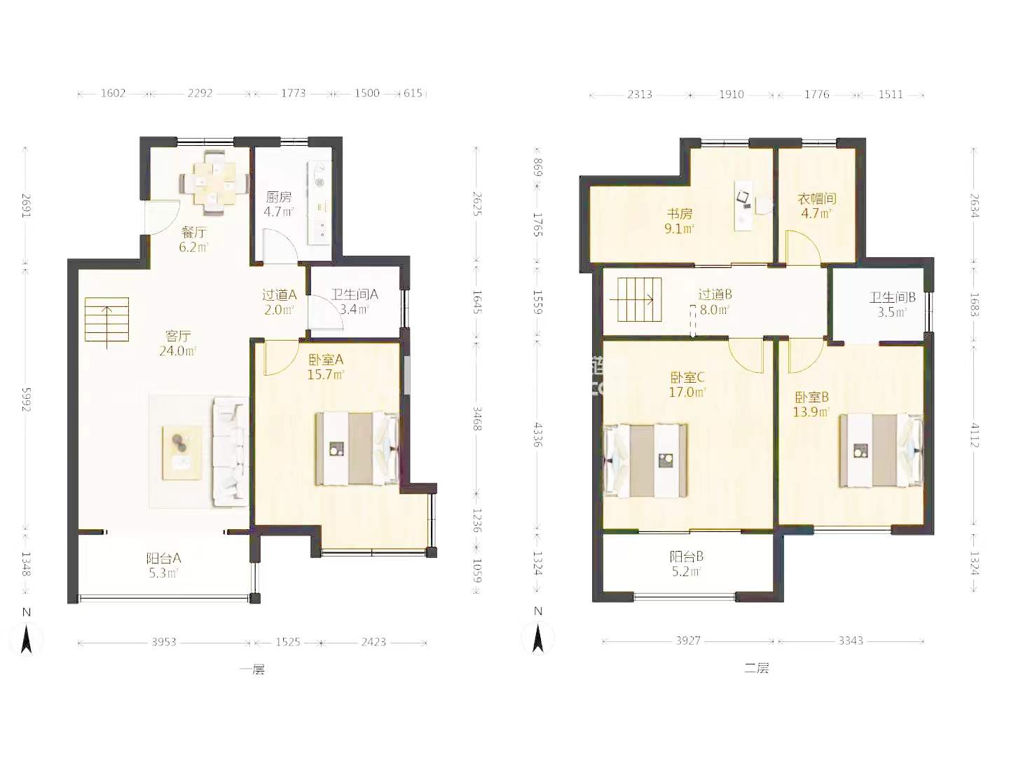帝奥北城名郡二期 3室2厅2卫 139m&sup2;