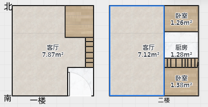 中南世纪城北区 1室1厅1卫 109.00m&sup2;