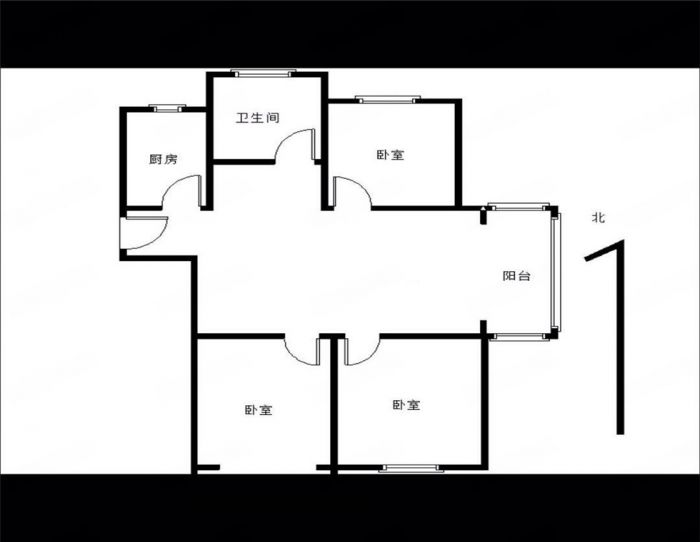 御景澜庭 3室2厅1卫 108m&sup2;