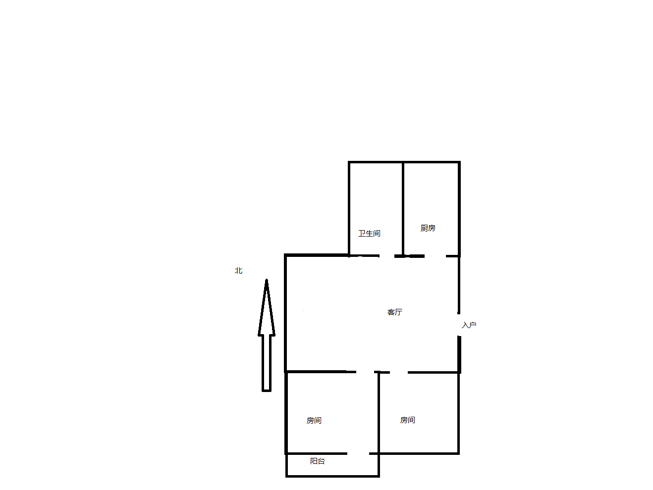 新建路新村(新建花苑) 2室2厅1卫 75m&sup2;