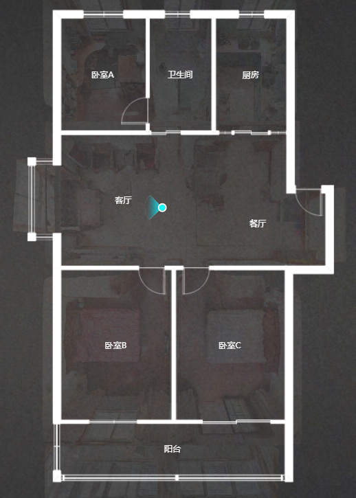 百家花苑 3室2厅1卫 115m&sup2;