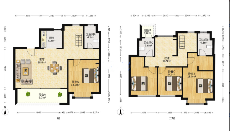 春风南岸东园 4室2厅3卫 167m&sup2;