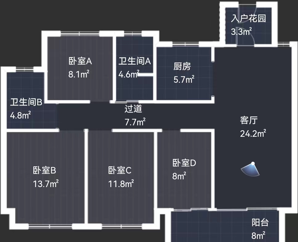 春溪集 4室2厅2卫 124m²