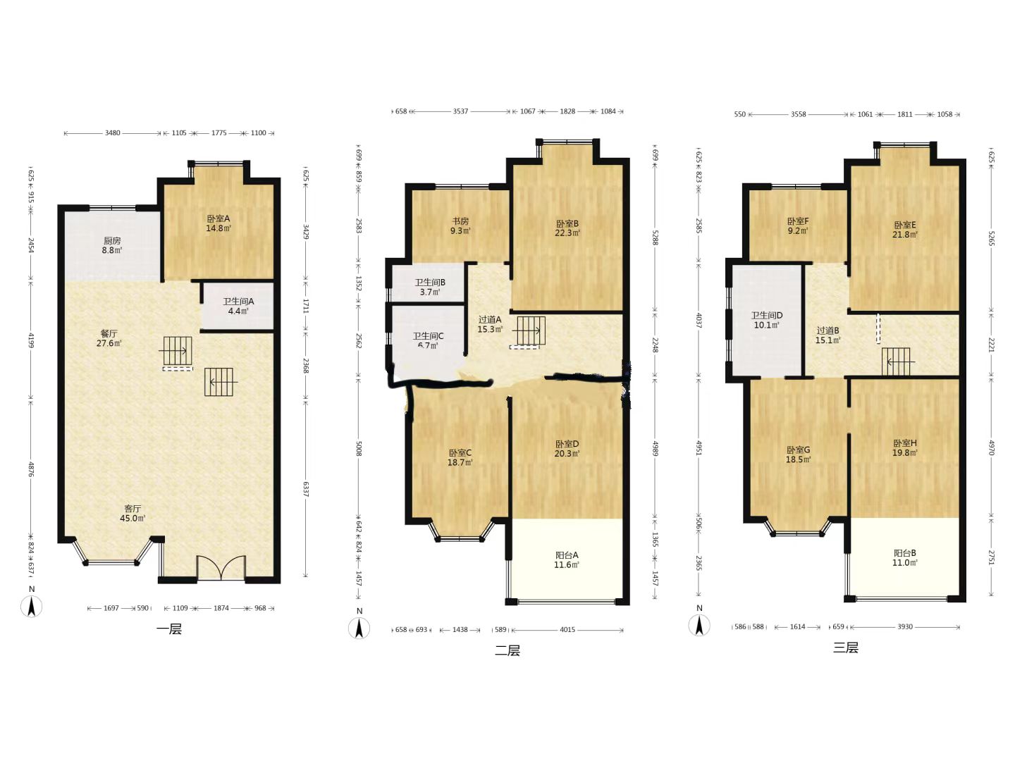 金桥世家 6室2厅3卫 386.55m&sup2;