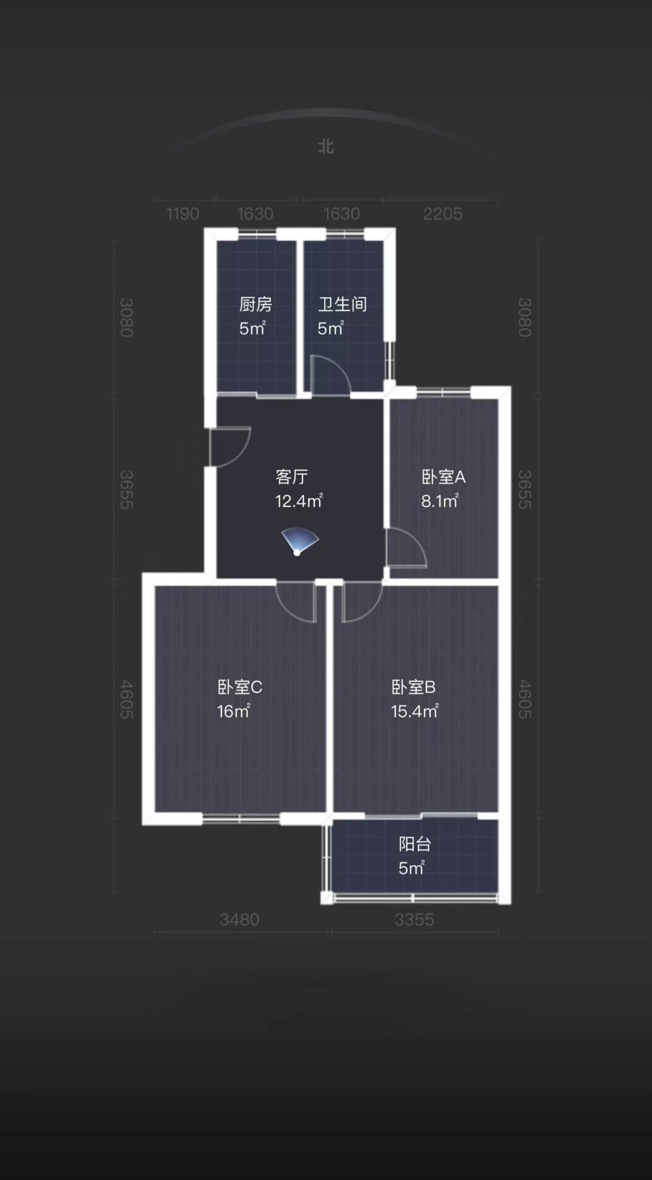 虹桥北村(通州区) 2室2厅1卫 79.1m&sup2;