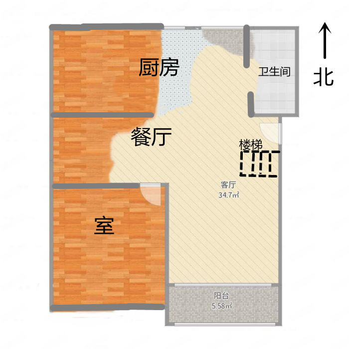 金辉花园 3室2厅2卫 140m&sup2;