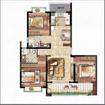 中南世纪花城三期 4室2厅2卫 176m&sup2;