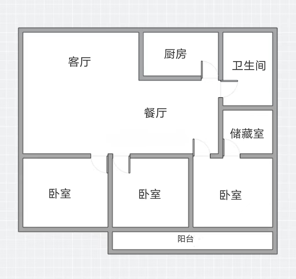 新海通花园 3室2厅2卫 130.47m&sup2;