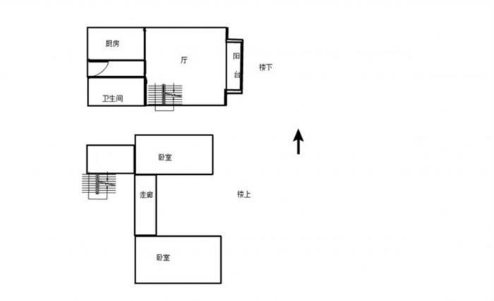 华美达大厦 2室1厅1卫 54m&sup2;