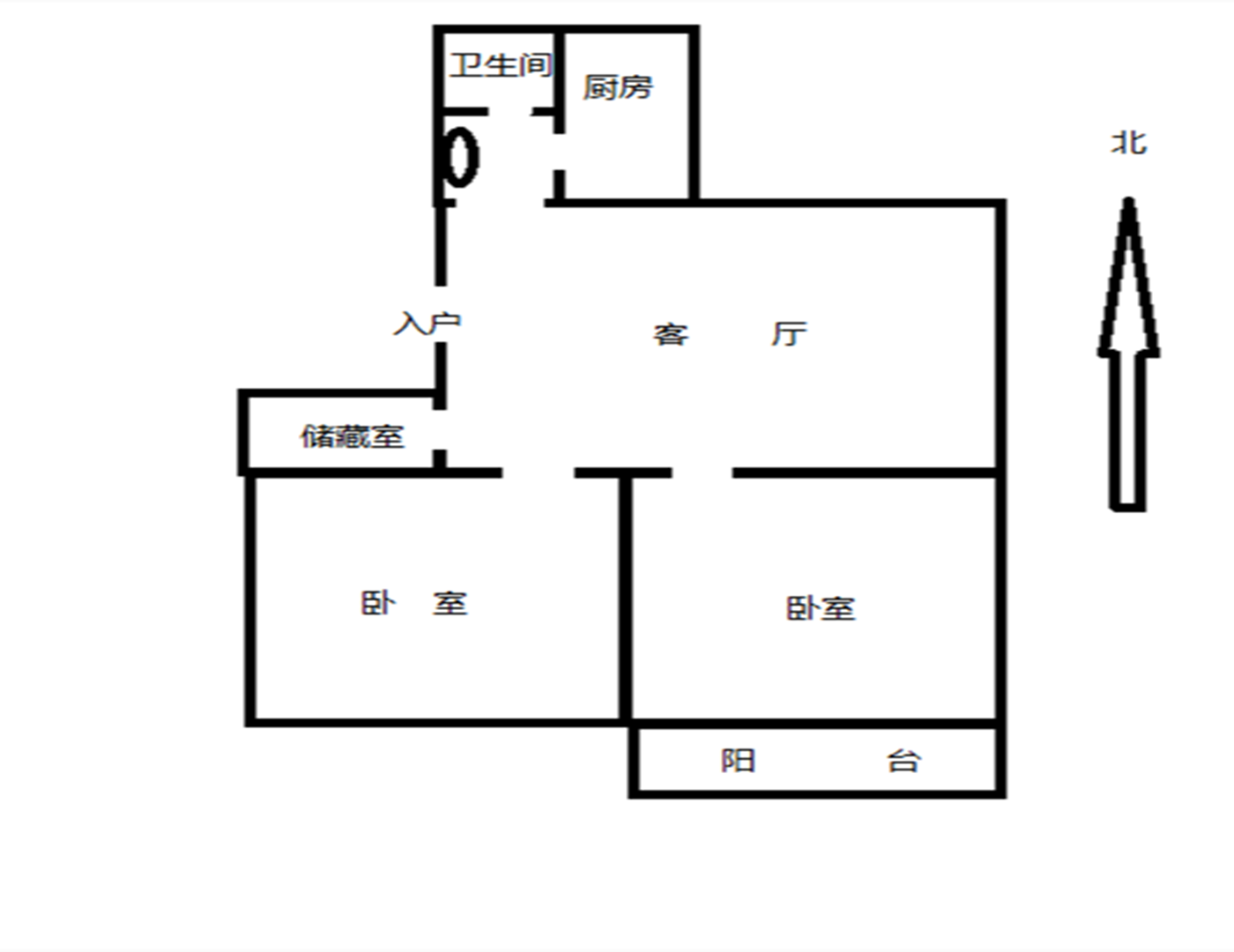 万象北园 3室2厅1卫 70m&sup2;
