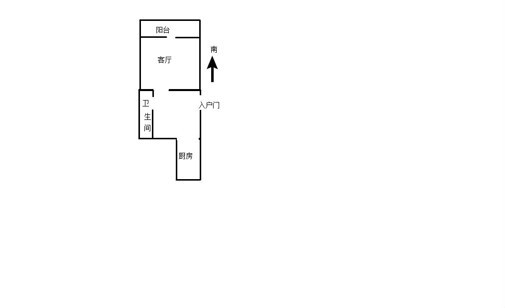 望江楼小区 1室1厅1卫 47m&sup2;