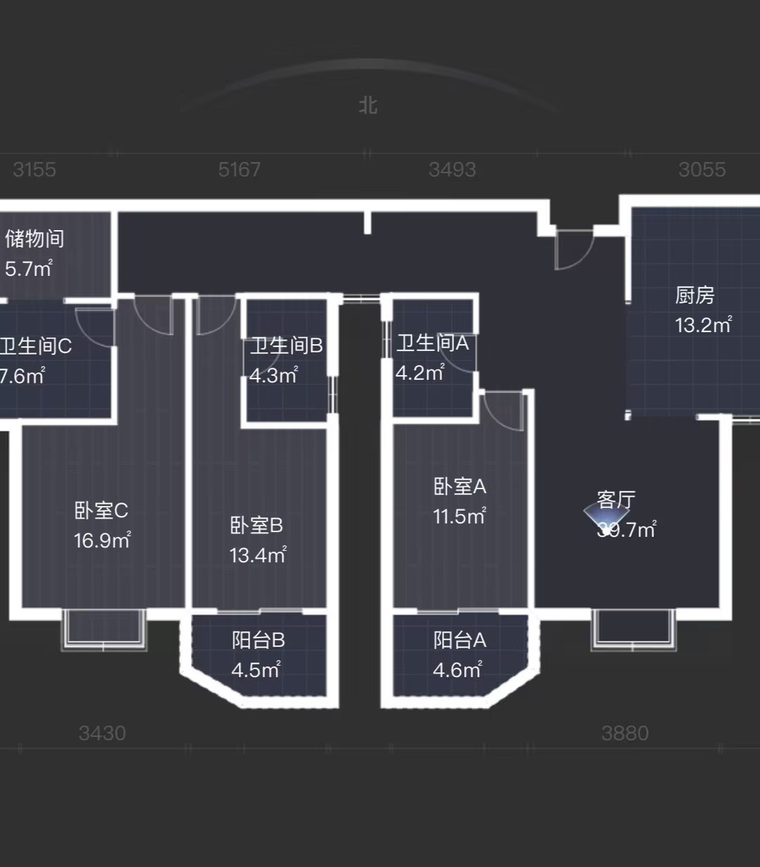 富都豪园 3室2厅2卫 170m&sup2;