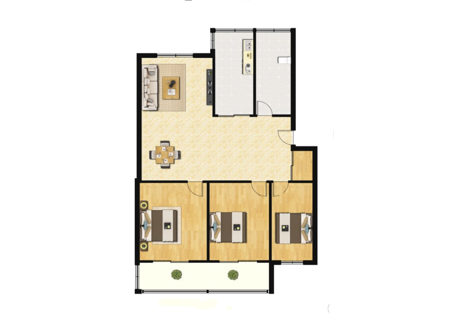 怡园新苑 5室2厅2卫 146.00m&sup2;