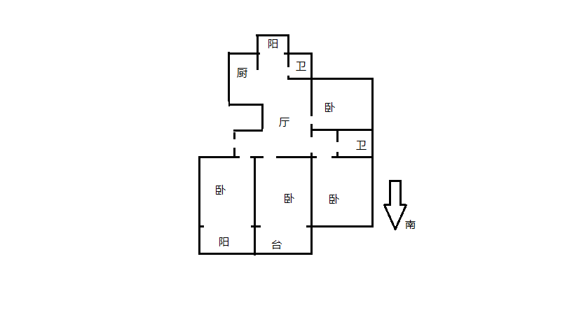 红星嘉苑 4室1厅1卫 140.00m²