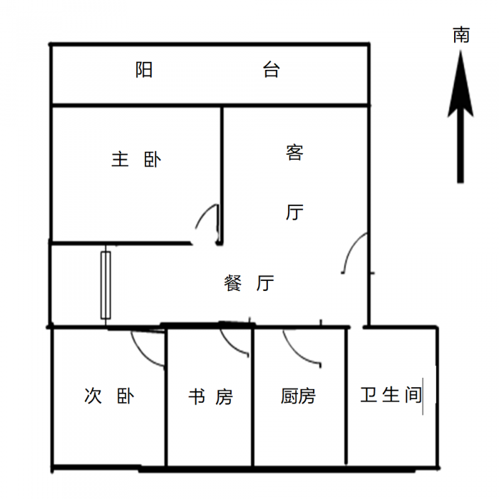 金辉花园 3室2厅1卫 131m&sup2;