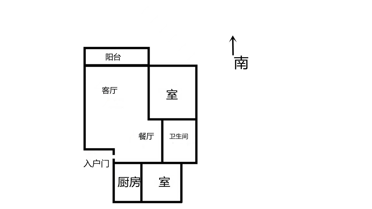 锦安花园一期 2室1厅1卫 89m&sup2;