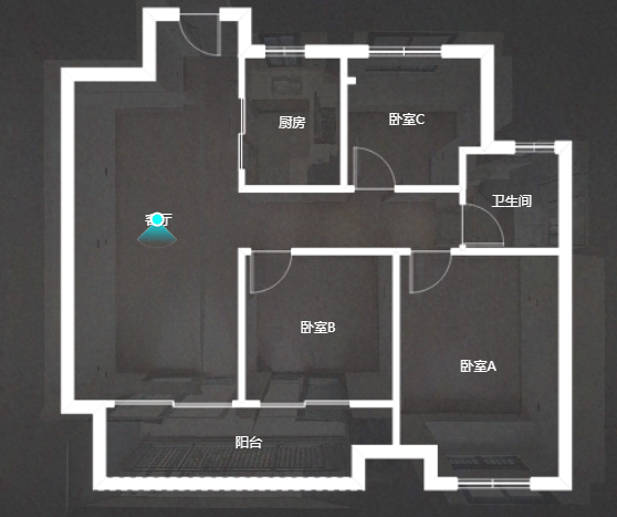 万科时代之光 3室2厅1卫 93m&sup2;