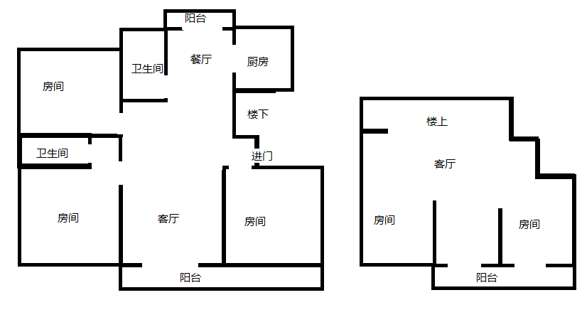 红星嘉苑 6室2厅3卫 220.00m&sup2;