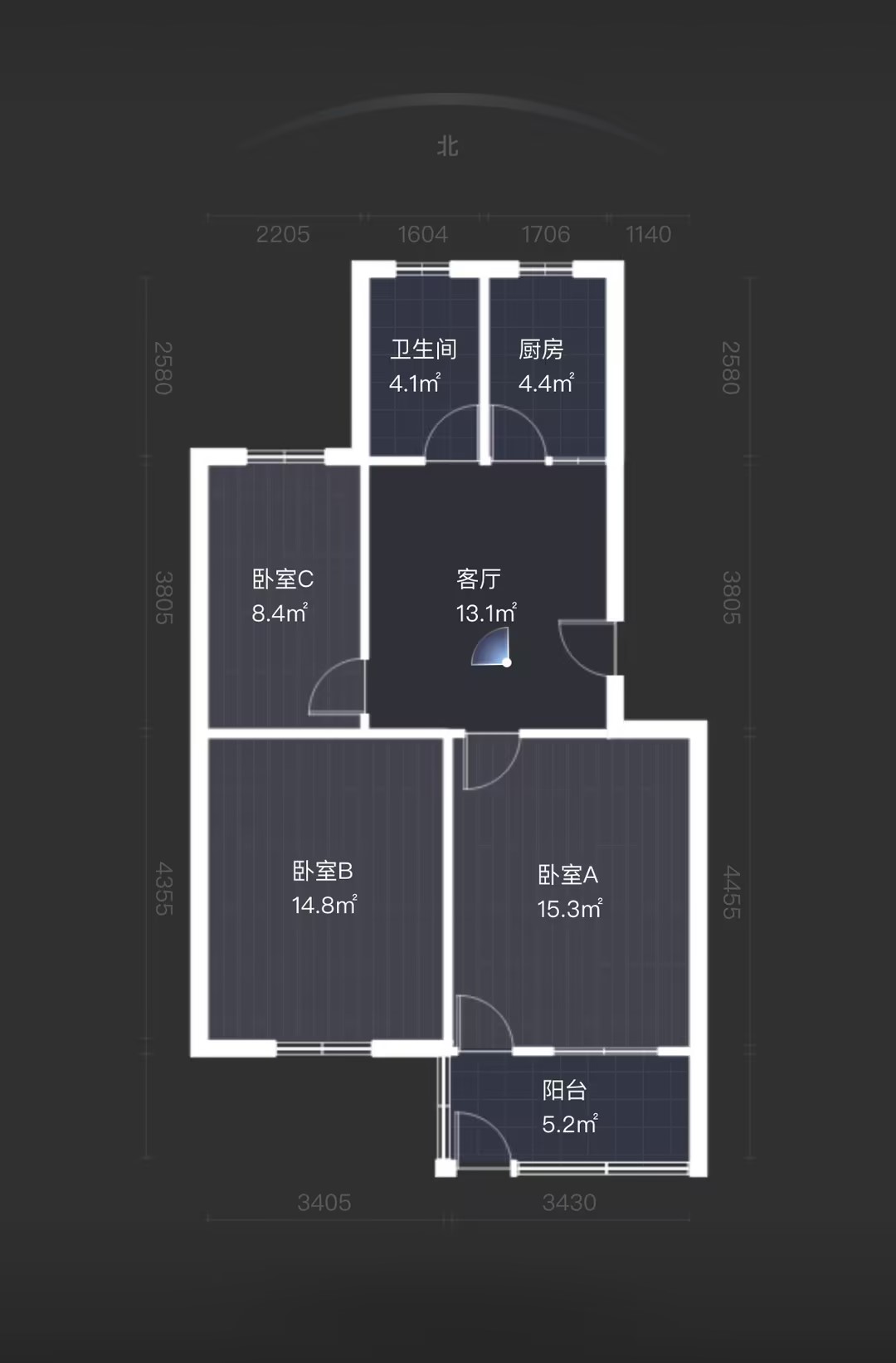 安康小区(通州区) 22室2厅1卫 80.00m&sup2;