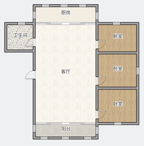 城港花苑东区 3室2厅2卫 121.00m&sup2;
