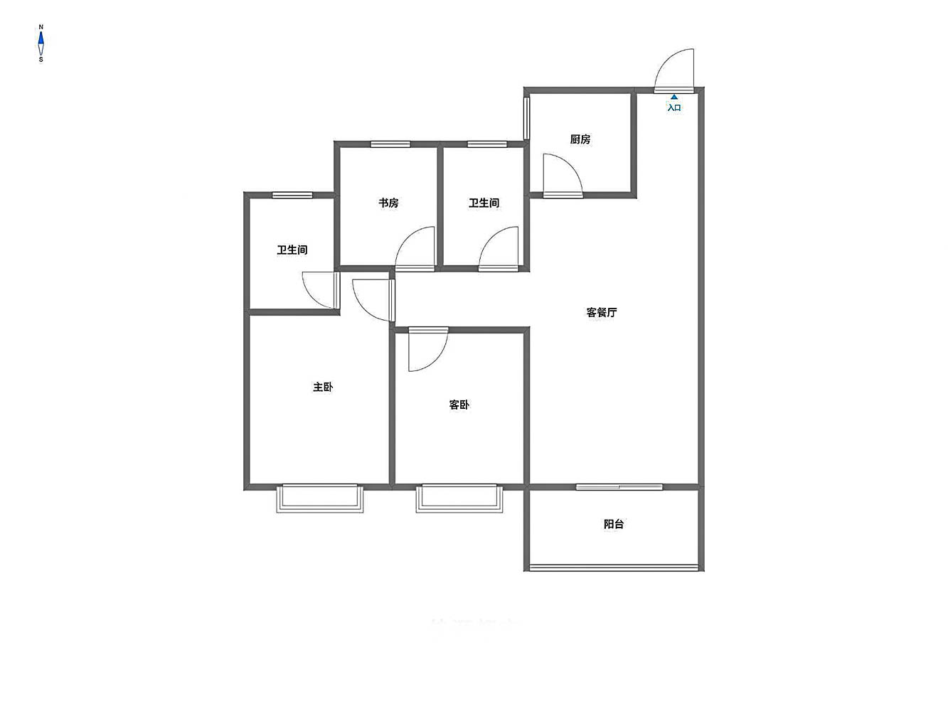 佳源都市 3室2厅2卫 98m&sup2;