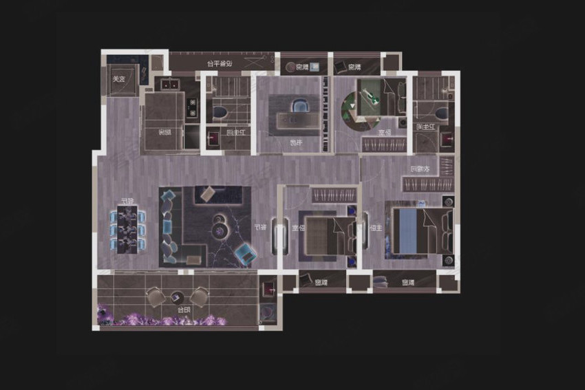 祥生云境 4室2厅2卫 143.73m&sup2;
