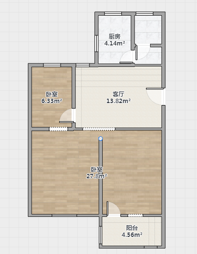 南园路18号大院 3室1厅1卫 78.3m&sup2;