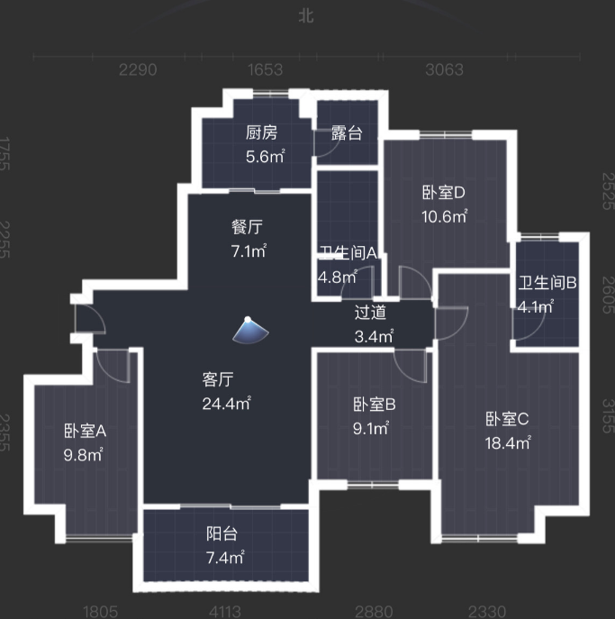碧桂园天玺湾 4室2厅2卫 140m&sup2;