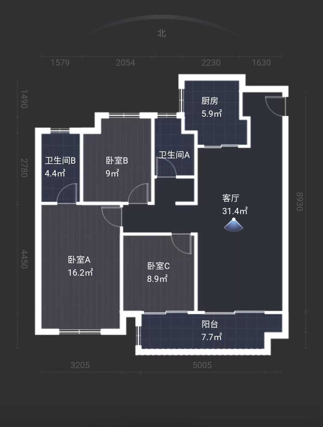 万科未来之光 3室2厅2卫 112m&sup2;