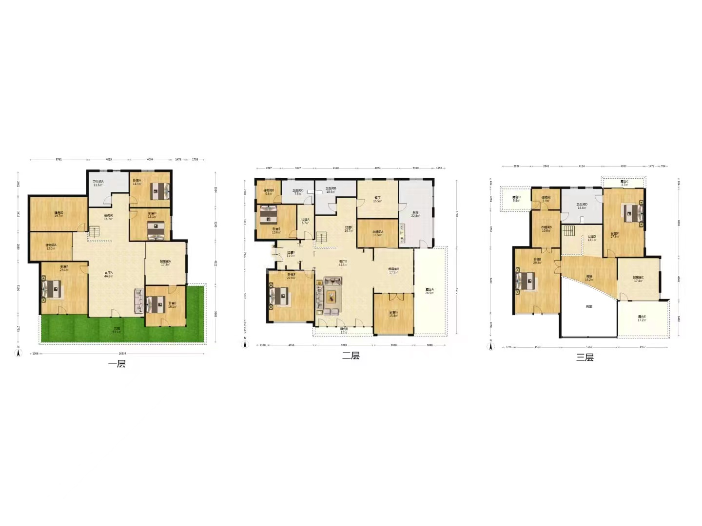 玉麒麟半岛 5室3厅3卫 342.65m&sup2;