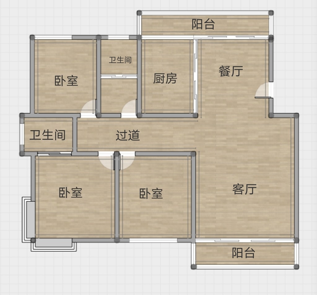 江海名苑南区 3室2厅2卫 144m&sup2;