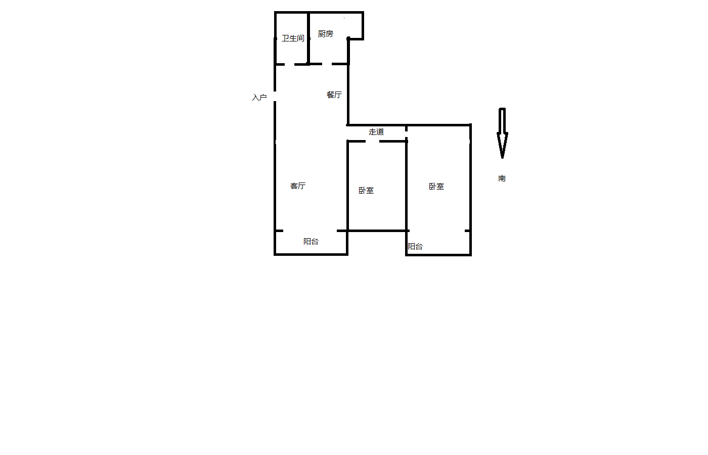 万象东园 2室2厅1卫 93m&sup2;