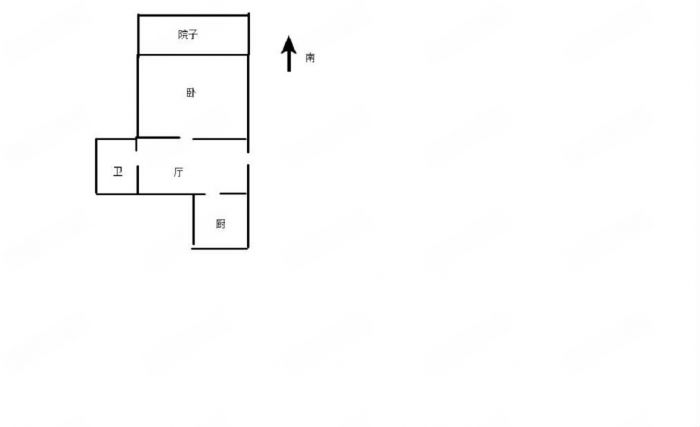 望江楼小区 1室1厅1卫 45m&sup2;