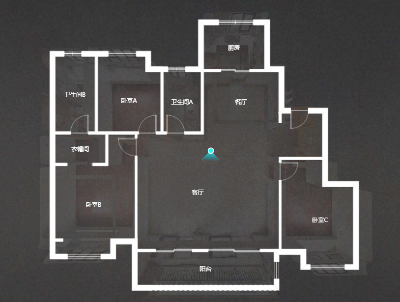 富力院士廷 4室2厅2卫 136m&sup2;