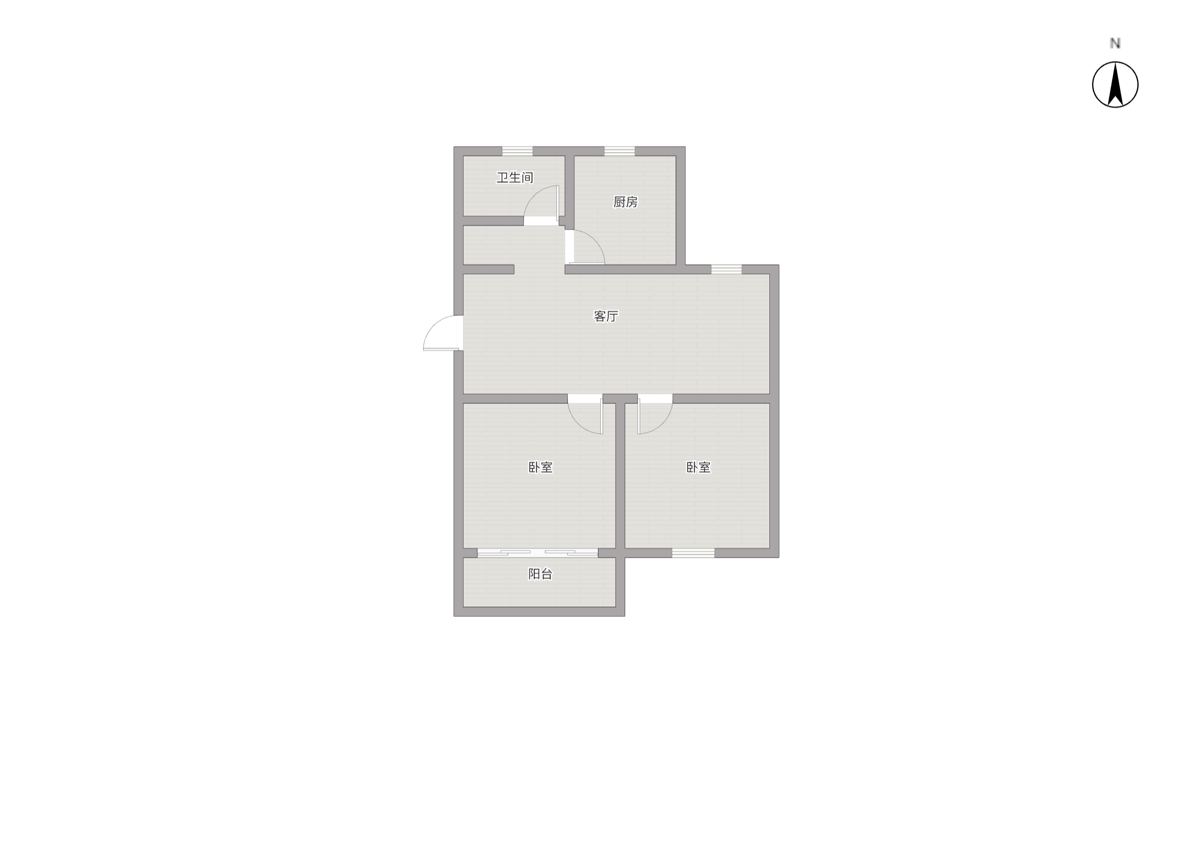 南川园新村 2室1厅1卫 69m&sup2;