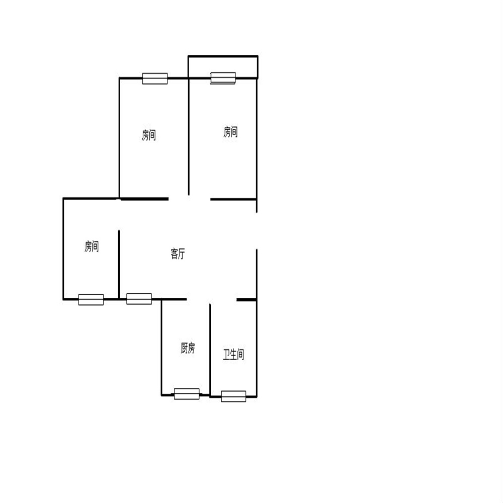富民新村西区 3室1厅1卫 81.00m&sup2;