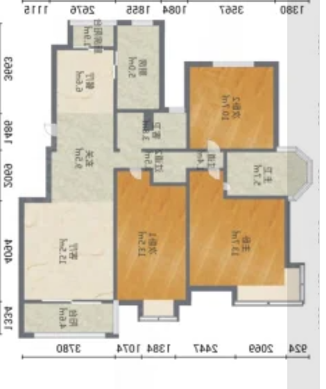 优山美地花园北区 3室2厅2卫 139.59m&sup2;