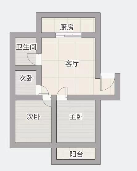 学田苑 3室1厅1卫 95m&sup2;