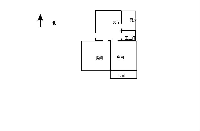 节制闸新村 2室1厅1卫 60.23m&sup2;
