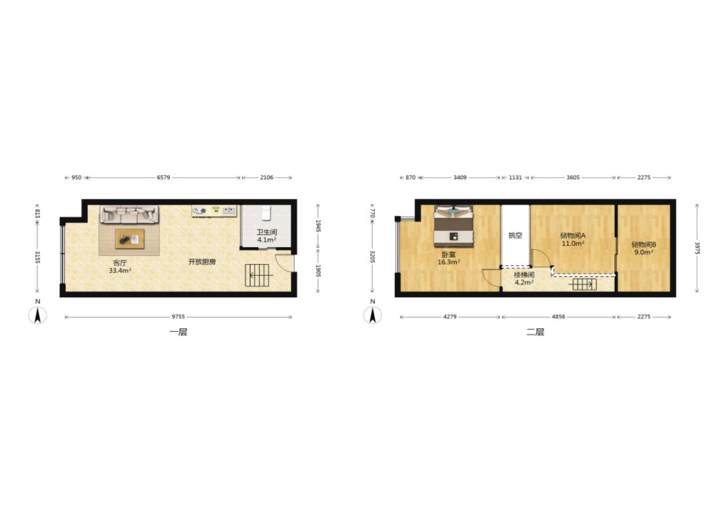 星光耀广场 2室2厅1卫 86.44m&sup2;