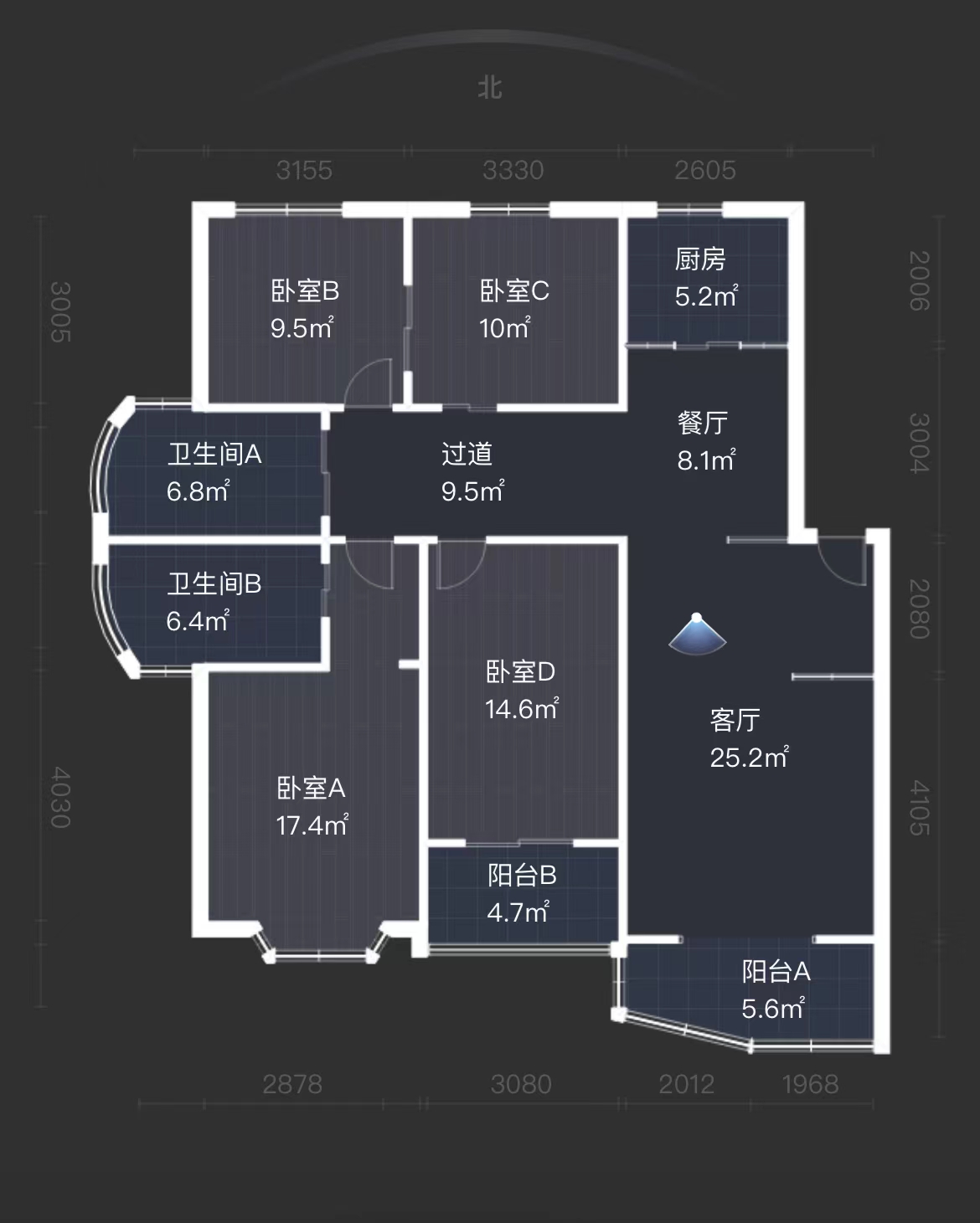 佳乐花苑 3室2厅2卫 146m&sup2;